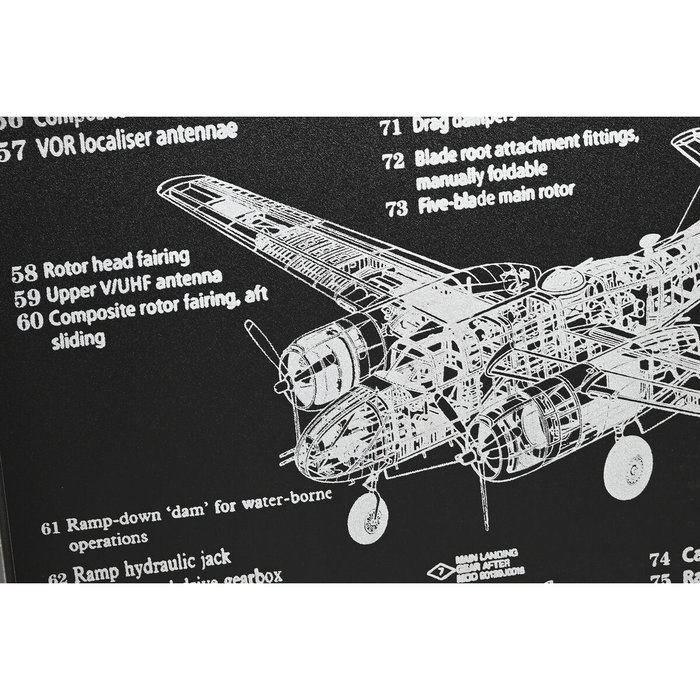 Horloge Murale Home ESPRIT Doré Argenté Métal Avion Vintage 175 x 21 x 64 cm