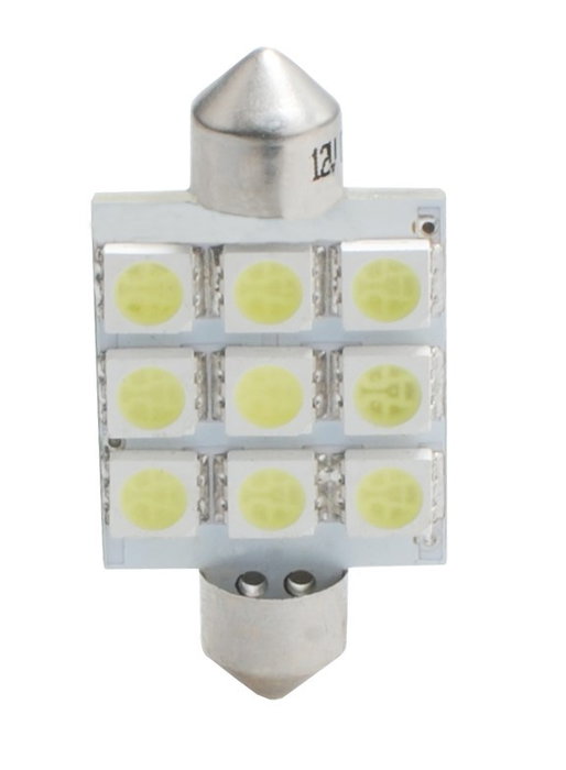 M-Tech L059W - C5W 41MM 9XSMD5050 12V Blanc (Pack de 10) M-Tech L059W - C5W 41MM 9XSMD5050 12V Blanc (Pack de 10)