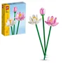 Lego 40647 Creator - Les Fleurs de Lotus - Kit de Construction 220 Pièces - 2 Fleurs et 1 Bouton avec Tiges - Pour Enfants dès 8 Ans et Amateurs de Fleurs Artificielles
