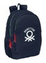 Safta Mochila Adapt.Carro Benetton "Together" 32x44x16cm - Sac à dos avec roulettes pour enfants, âge minimum 36 mois