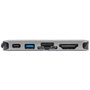 Targus Station d'accueil USB-C DP Alt Mode - 1 vidéo 4K HDMI/VGA avec pass-through 100W PD, Ethernet Gigabit et ports USB-A/USB-C