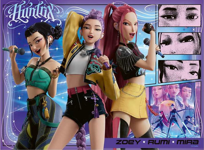 Ravensburger 12002222 - Puzzle 100 Pièces Enfant XXL - KPop Demon Hunters - À Partir de 6 Ans - Qualité Supérieure Ravensburger 12002222 - Puzzle 100 Pièces Enfant XXL - KPop Demon Hunters - À Partir de 6 Ans - Qualité Supérieure