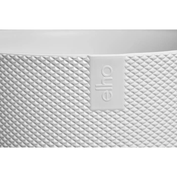 Elho Pot de Fleurs Jazz Rond Blanc 35 x 34.5 x 32 cm Recyclé Intérieur Étanche