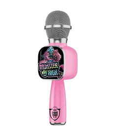 Reig Microphone Bluetooth Monster High avec Mélodies, Port USB et Lumières, Micro karaoké pour Enfants, 24.8 x 6.4 x 5.6 cm