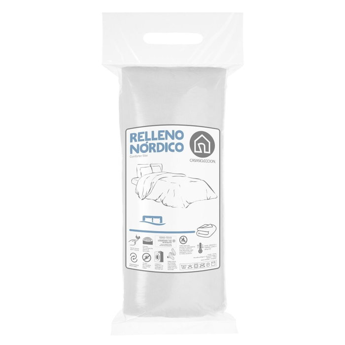 BigBuy Home Remplissage de couette Blanc 220 x 220 x 1 cm BigBuy Home Remplissage de couette Blanc 220 x 220 x 1 cm