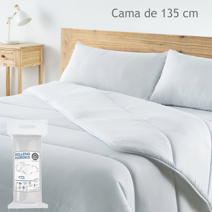 BigBuy Home Remplissage de couette Blanc 220 x 220 x 1 cm BigBuy Home Remplissage de couette Blanc 220 x 220 x 1 cm