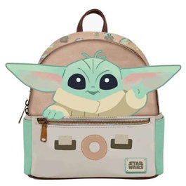 Cerdá Sac à dos en similicuir The Mandalorian Grogu Motif Star Wars - 22 x 24 x 11.5 cm - Beige