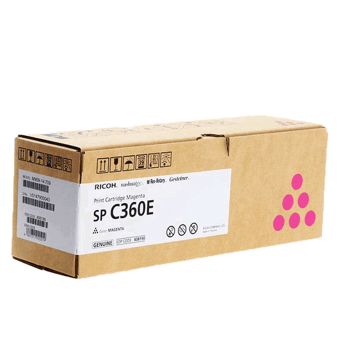 Ricoh Toner Type C360 / 408190 Magenta - Cartouche d'encre pour imprimante et copieur Ricoh Toner Type C360 / 408190 Magenta - Cartouche d'encre pour imprimante et copieur