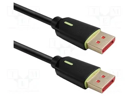 QOLTEC Câble DisplayPort 2.1 - 1,5m - Noir