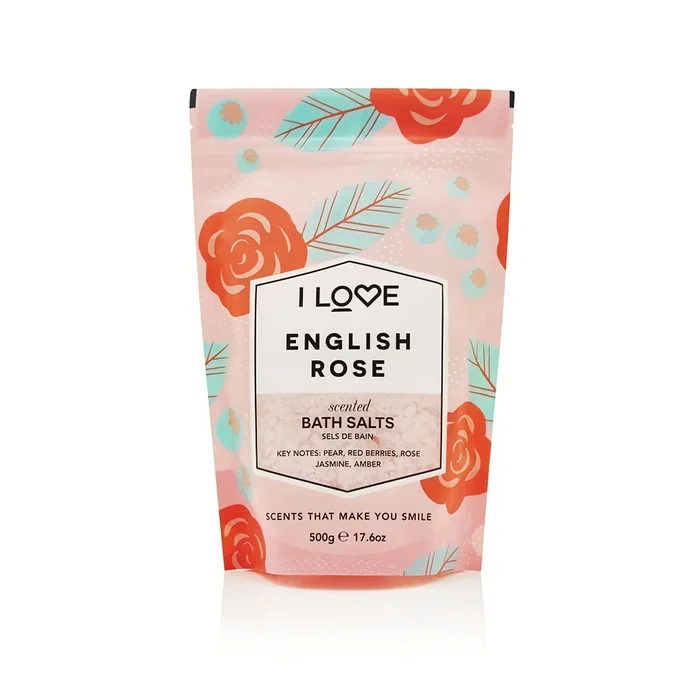 I Love Sel de bain Signature Collection Rose anglaise 500 g I Love Sel de bain Signature Collection Rose anglaise 500 g