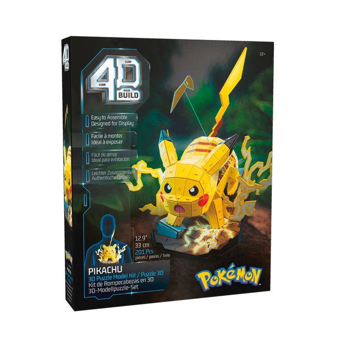 Spin Master - Puzzle 4D Build 3D Pokemon Pikachu 6075061 - Kit de construction sans colle avec 201 pièces en mousse EPS - Pour 12 ans et plus Spin Master - Puzzle 4D Build 3D Pokemon Pikachu 6075061 - Kit de construction sans colle avec 201 pièces en mousse EPS - Pour 12 ans et plus