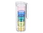 Leknes Set de 1 Pichet 1,6L et 4 Verres aux Couleurs Variées 14x28x11cm (Set de 8)
