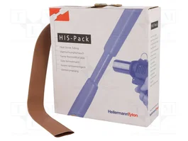 HELLERMANNTYTON Tuyau thermorétractile marron 19,1 mm 5 m