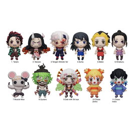 Monogram Int. Présentoir de 24 porte-clés Demon Slayer: Kimetsu no Yaiba 3D Series 6