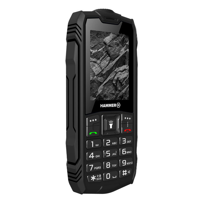 Hammer Rock - Téléphone Mobile Rugueux 2.4 Pouces, IP68, Double SIM, Bluetooth 3.0, 1800 mAh Hammer Rock - Téléphone Mobile Rugueux 2.4 Pouces, IP68, Double SIM, Bluetooth 3.0, 1800 mAh