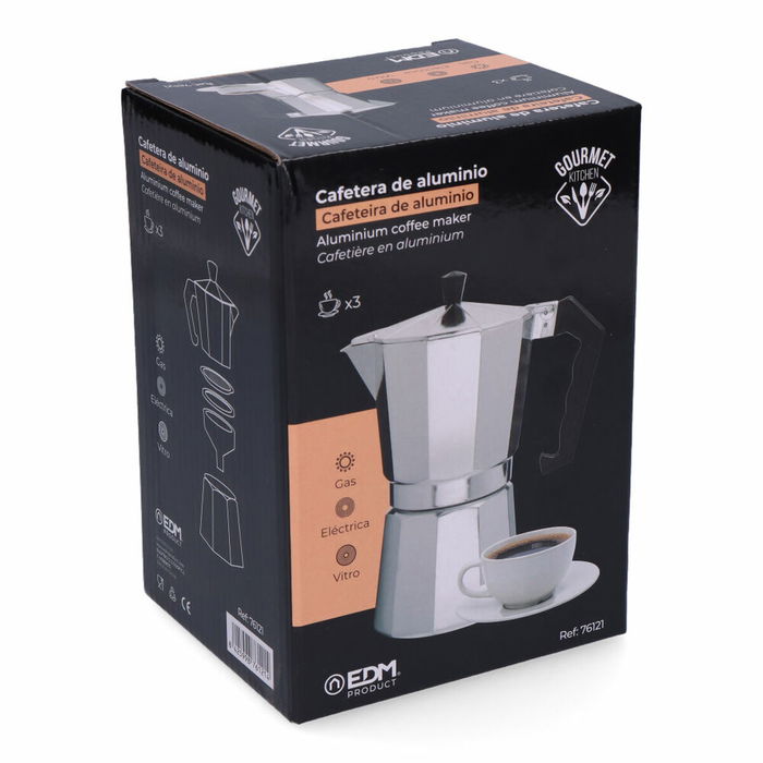 Cafetière Italienne EDM Aluminium 3 Tasses