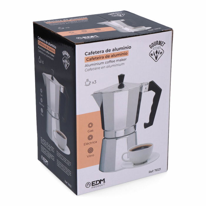 Cafetière Italienne EDM Aluminium 3 Tasses