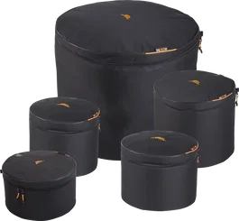 Tobago Kit Housse Batterie Fusion 10" 12" 14" 22" / 14"x5,5" Noir