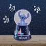 Lexibook Enceinte Bluetooth Design Décoratif Boule à Neige Stitch - Disney - Haut-Parleur Intégré Boîte à Musique - Batterie Rechargeable USB-C - Bleu