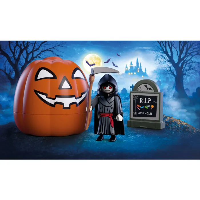 PLAYMOBIL La Faucheuse 72357 avec accessoires phosphorescents PLAYMOBIL La Faucheuse 72357 avec accessoires phosphorescents