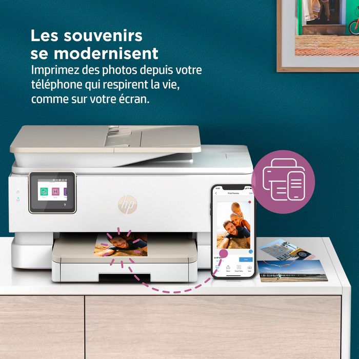 HP ENVY Inspire 7920e - Imprimante tout-en-un sans fil, impression copie numérisation, haute qualité photo, compatible HP+