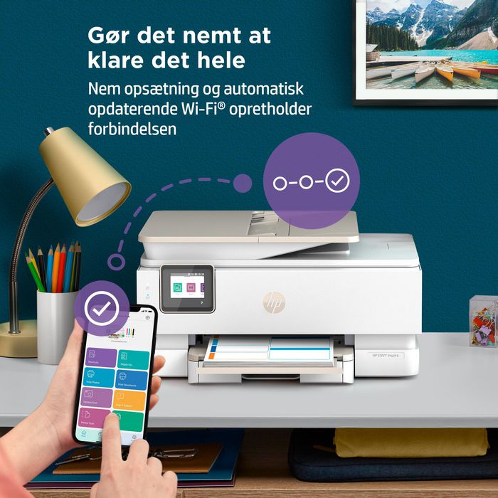 HP ENVY Inspire 7920e - Imprimante tout-en-un sans fil, impression copie numérisation, haute qualité photo, compatible HP+