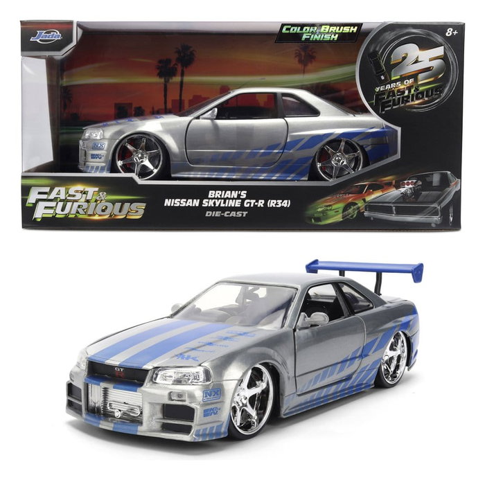 Smoby Nissan Skyline GT-R 2002 Fast & Furious Édition Anniversaire 1:24 Smoby Nissan Skyline GT-R 2002 Fast & Furious Édition Anniversaire 1:24
