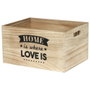 Home Deco Factory Jeu de 3 boîtes en bois Home
