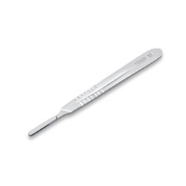 Tres Claveles Manche de bistouri pédicure en acier inoxydable 13 cm