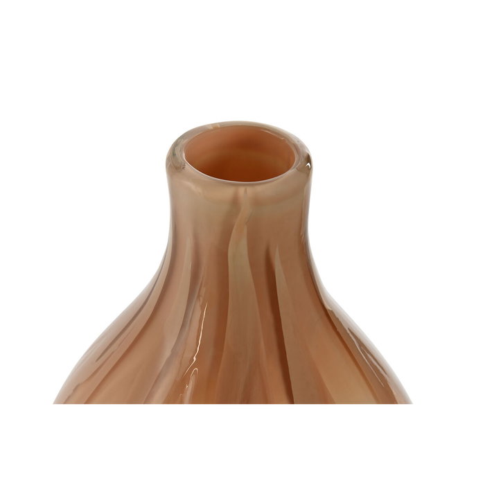 Vase Home ESPRIT Pêche Verre Moderne 17,5 x 17,5 x 44 cm Vase Home ESPRIT Pêche Verre Moderne 17,5 x 17,5 x 44 cm