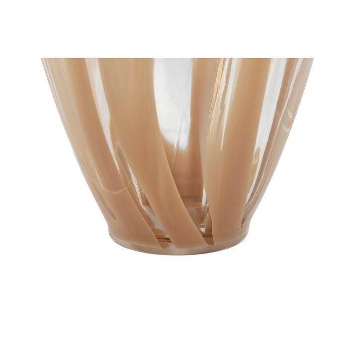Vase Home ESPRIT Pêche Verre Moderne 17,5 x 17,5 x 44 cm Vase Home ESPRIT Pêche Verre Moderne 17,5 x 17,5 x 44 cm