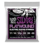 Ernie Ball Power Slinky Flatwound 11-48 Jeu de cordes pour guitare électrique - Entorchage plat cobalt