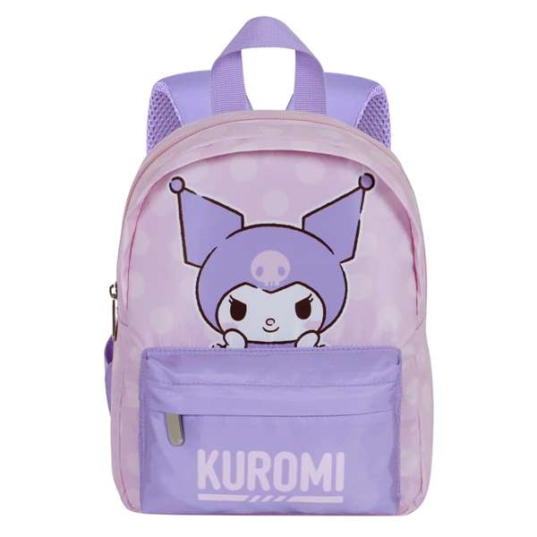 Karactermania Kuromi Mochila Joy Jester - Sac à dos léger pour enfant, polyester, 27 x 22 x 10 cm, rose
