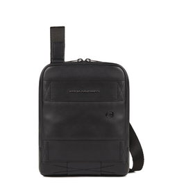 Piquadro Sac Bandoulière Obidos en Cuir Noir pour Hommes