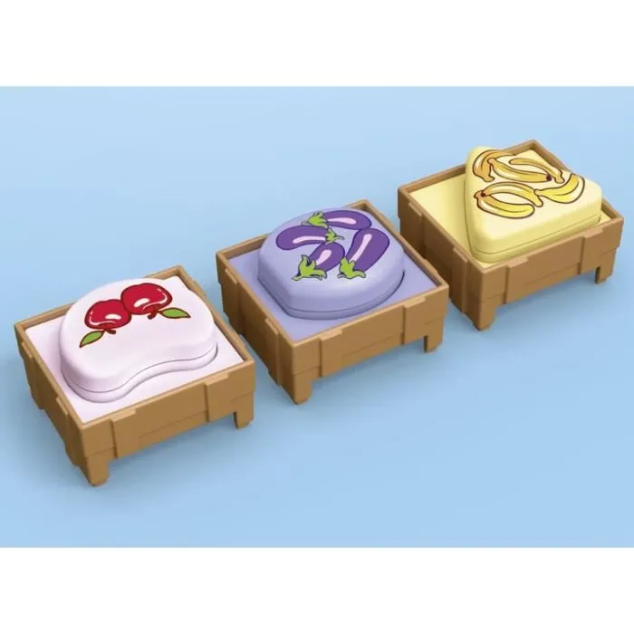 Playmobil 71691 - Set Étal de Marché Fruits et Légumes - Jouet d'Éveil avec Chariot, Caisse et Balance - pour Enfants de 1 à 4 Ans - PLAYMOBIL Junior