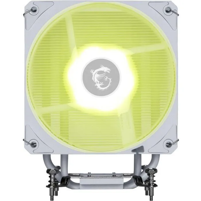 MSI MAG Core Frozr AA13 White - Ventilateur processeur 120 mm - Ventilateur ARGB - Compatible Intel LGA 1700/1851 et AMD AM4/AM5 - Refroidissement air MSI MAG Core Frozr AA13 White - Ventilateur processeur 120 mm - Ventilateur ARGB - Compatible Intel LGA 1700/1851 et AMD AM4/AM5 - Refroidissement air