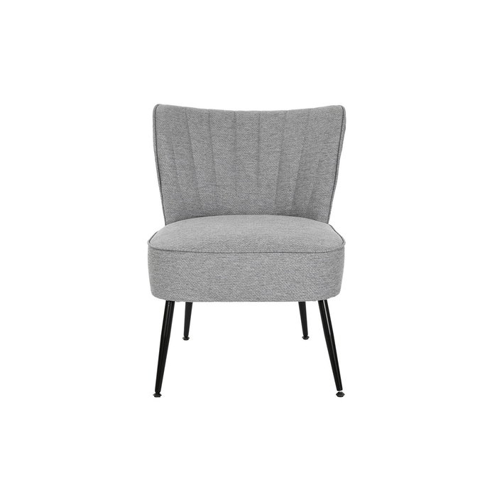 Fauteuil DKD Home Decor Gris Métal 55 x 64 x 72,5 cm