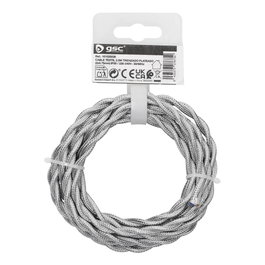GSC Evolution Câble textile tressé 2,5M (2x0.75mm) Plateado