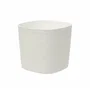 Garden ID Pot avec Réserve d'Eau RESPECT - 100% Recyclé et Recyclable, Résistant aux UV et au Gel - Pour Intérieur et Extérieur - Blanc - 20 x 20 cm