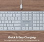 Hyper Clavier Bluetooth sans fil HyperSpace Next rétroéclairé avec pavé numérique, aluminium recyclé, USB-C, compatible Mac et Windows (Modèle HS2310US) - Disposition nordique