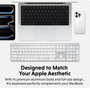 Hyper Clavier Bluetooth sans fil HyperSpace Next rétroéclairé avec pavé numérique, aluminium recyclé, USB-C, compatible Mac et Windows (Modèle HS2310US) - Disposition nordique