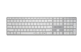 Hyper Clavier Bluetooth sans fil HyperSpace Next rétroéclairé avec pavé numérique, aluminium recyclé, USB-C, compatible Mac et Windows (Modèle HS2310US) - Disposition nordique