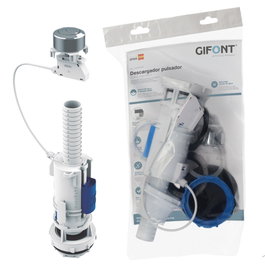 Gifont Descargador inodoro avec double bouton poussoir réglable