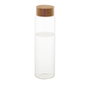 Andrea House Bouteille en verre avec bouchon bambou Ø 8 x 27 cm 1 L