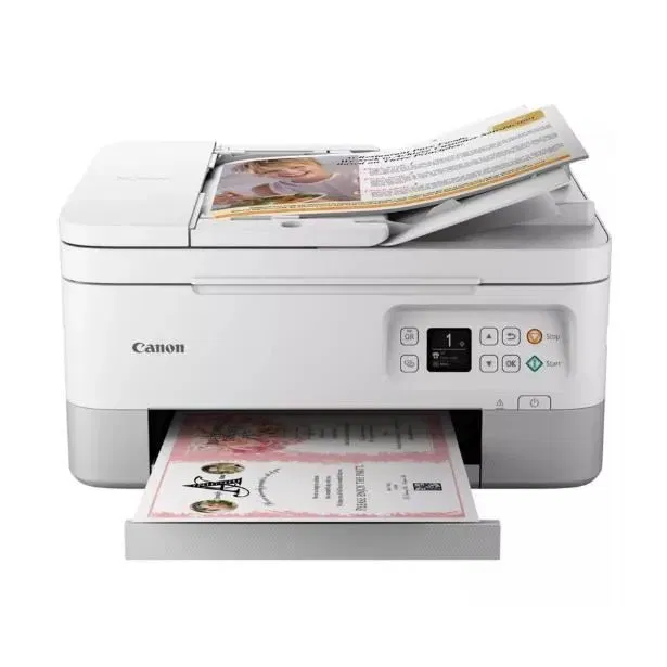 Canon PIXMA TS7451i - Imprimante Multifonction Wi-Fi - Impression, Copie, Numérisation - Recto/Verso Automatique - 2 Cartouches FINE - 4800x1200 ppp - Pour Bureau et Maison
