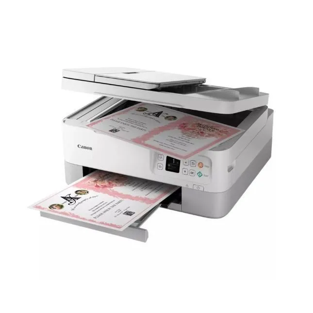 Canon PIXMA TS7451i - Imprimante Multifonction Wi-Fi - Impression, Copie, Numérisation - Recto/Verso Automatique - 2 Cartouches FINE - 4800x1200 ppp - Pour Bureau et Maison