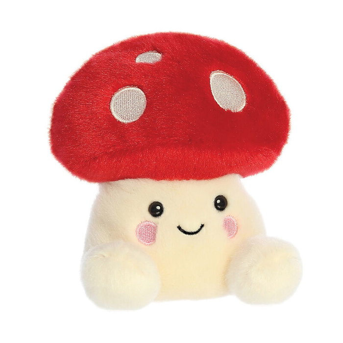 AURORA - Peluche Palm Pals Champignon 13 cm Seta - Jouet doux et câlin marqué CE - Longueur 13 cm