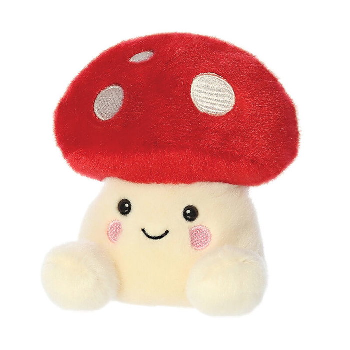 AURORA - Peluche Palm Pals Champignon 13 cm Seta - Jouet doux et câlin marqué CE - Longueur 13 cm