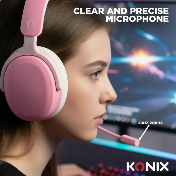 Konix Nexus - Casque gaming filaire avec microphone, 40 mm, pour Nintendo Switch 2, PS5 et Xbox Series X|S - Confort longue durée Konix Nexus - Casque gaming filaire avec microphone, 40 mm, pour Nintendo Switch 2, PS5 et Xbox Series X|S - Confort longue durée