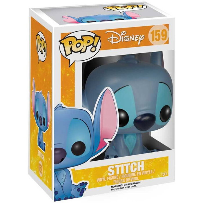 FUNKO - Figurine POP Vinyle Disney - Stitch Assis - 9 cm - Dans sa boîte